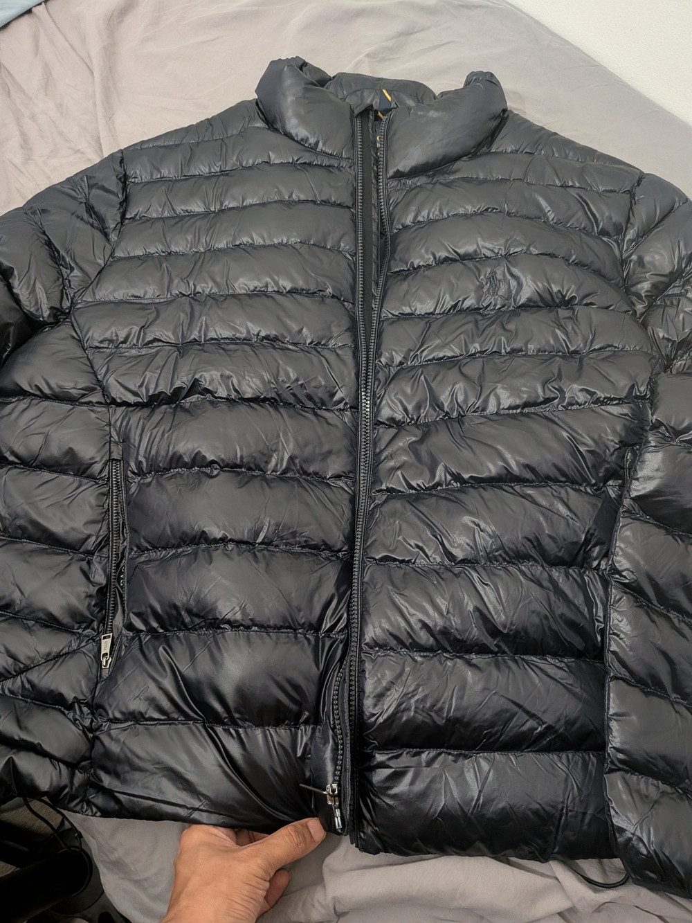 Ralph Lauren Black Quilted Performance Puffer Size XL 2xb Brand New